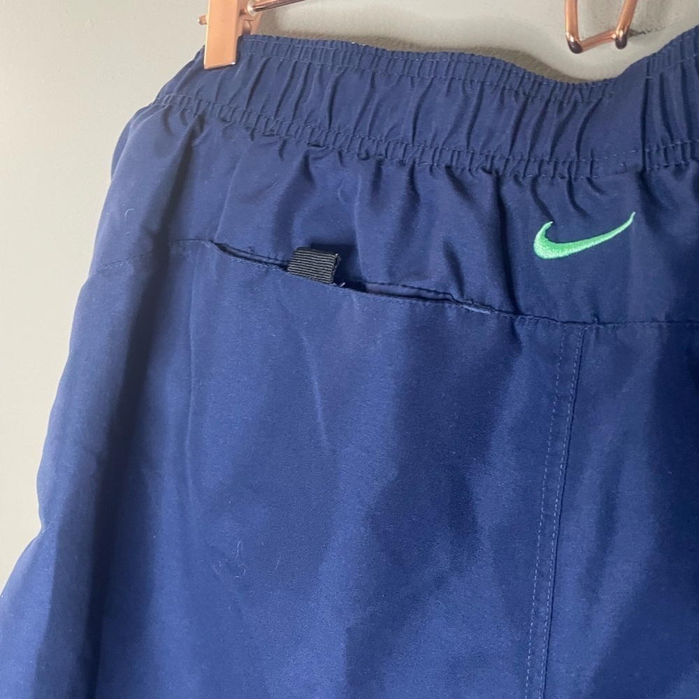 Nike Dark Blue and Bright Green Shorts Size L - Picture 5 of 6
